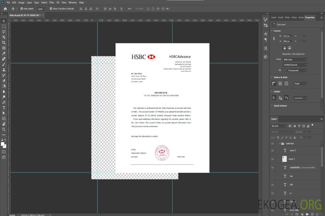 Israël , HSBC , reference template Israël , HSBC , reference template